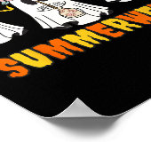 Zomer Skeleton Ghost Beach Party Halloween VI Poster (Hoek)