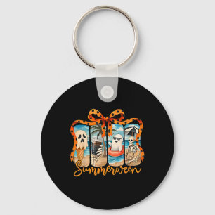 Zomer Skeleton Ghost Beach Party Halloween VI Sleutelhanger