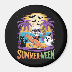 Zomer Skeleton Party Halloween Magneet