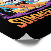 Zomer Skeleton Party Halloween Poster (Hoek)