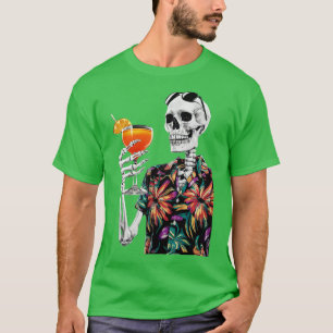 Zomer Skeleton Zomer Aperol Spritz Vakantie Gift T-shirt