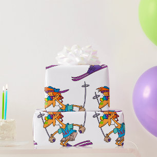 Zomer Skier Cadeaupapier