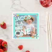 Zomer Sky Blue Boys 1e verjaardag Servet (Insitu)