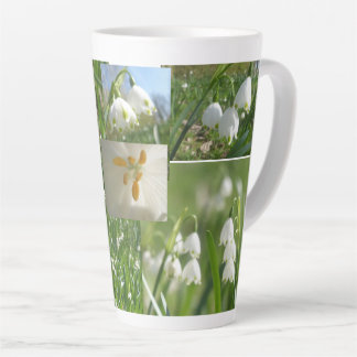 Zomer Sneeuwvlokken Collage Latte Mok