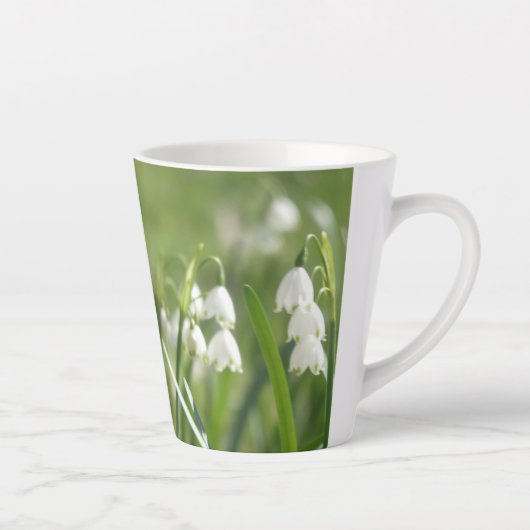 Zomer Sneeuwvlokken Latte Mok (Rechts)