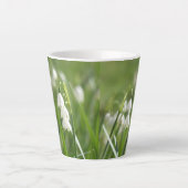 Zomer Sneeuwvlokken Latte Mok (Voorkant)