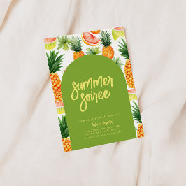 Zomer Soiree Party uitnodiging