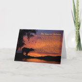 Zomer solstice met Beer en vogels Kaart (Voorkant)