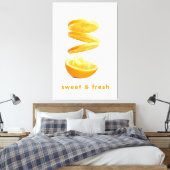 Zomer Spat Fruit Muurkunst Canvas Afdruk (Insitu (Slaapkamer))