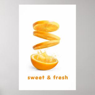 Zomer Spat Fruit Muurkunst Poster