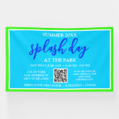 Zomer Splash Day in het park | Buitenevenement 6x1 Spandoek (Horizontaal)