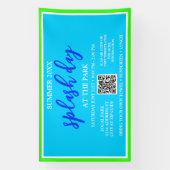 Zomer Splash Day in het park | Buitenevenement 6x1 Spandoek (Verticaal)