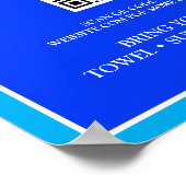 Zomer Splash Day in het park | openluchtevenement Poster (Hoek)