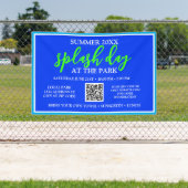 Zomer Splash Day in het park | openluchtevenement Spandoek (Insitu)