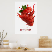 Zomer Splash Fruit Muur Kunst Poster (Keuken)