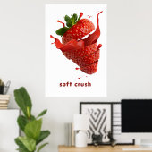 Zomer Splash Fruit Muur Kunst Poster (Thuiskantoor)