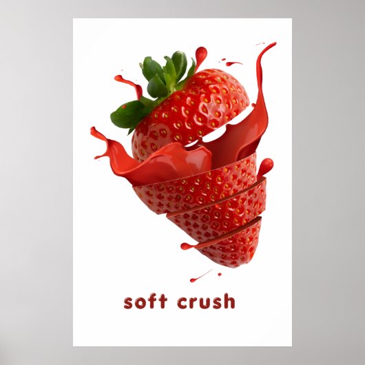 Zomer Splash Fruit Muur Kunst Poster (Voorkant)