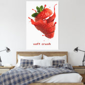 Zomer Splash Fruit Muurkunst Poster Canvas Afdruk (Insitu (Slaapkamer))