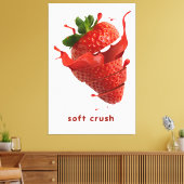 Zomer Splash Fruit Muurkunst Poster Canvas Afdruk (Insitu (Woonkamer))