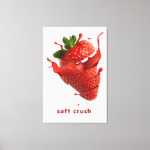 Zomer Splash Fruit Muurkunst Poster