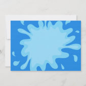 Zomer Splash Pool Party Verjaardag Uitnodigingen (Achterkant)