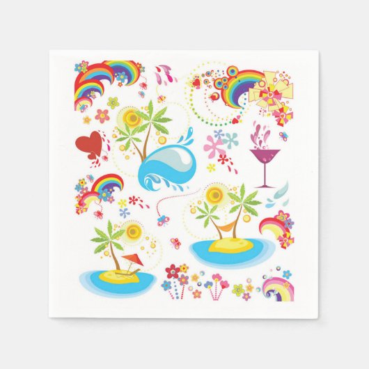 Zomer Splash Servet (Voorkant)
