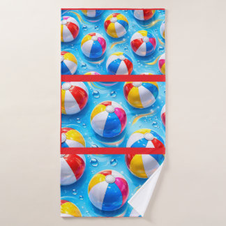 Zomer splash strandbal premium hand badhanddoek