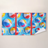 Zomer splash strandbal premium hand badhanddoek (Badhanddoek)