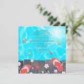 Zomer Splash Uitnodiging (Staand voorkant)