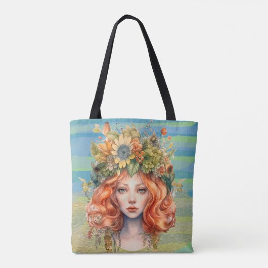 Zomer-sprookje mysterie tote bag (Achterkant)
