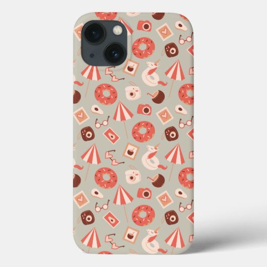 Zomer spullen lichte achtergrond Case-Mate iPhone case (Achterkant)