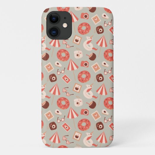 Zomer spullen lichte achtergrond Case-Mate iPhone case (Achterkant)