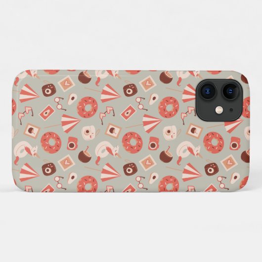 Zomer spullen lichte achtergrond Case-Mate iPhone case (Achterkant (horizontaal))