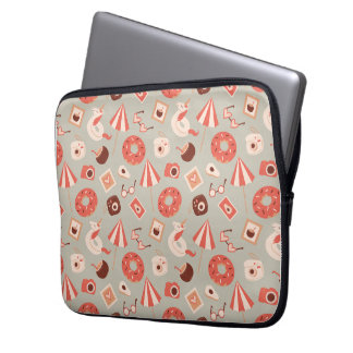 Zomer spullen lichte achtergrond laptop sleeve
