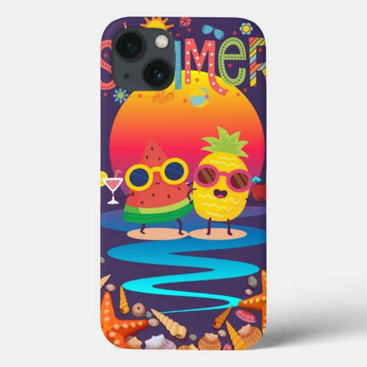 Zomer spullen zonsondergang achtergrond Case-Mate iPhone case (Achterkant)