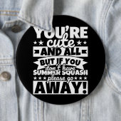 Zomer squash lover eten grappig ronde button 6,0 cm (In situ)