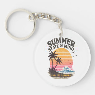 Zomer Staat Van Geest Vintage Sleutelhanger