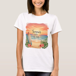 Zomer Staat Van Geest Zonsondergang T-shirt