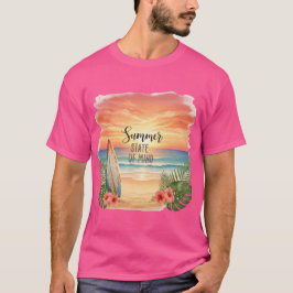 Zomer Staat Van Geest Zonsondergang T-shirt