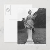 Zomer, standbeeld in de tuinen briefkaart (Voorkant / Achterkant)