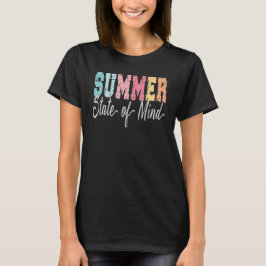 Zomer State of Mind Beach Vakantie T-shirt