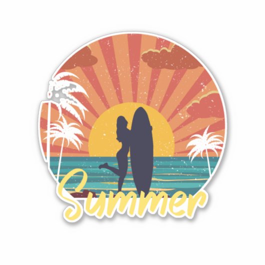zomer sticker (Voorkant)