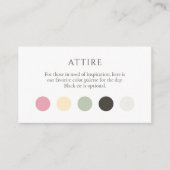 Zomer Stip Kledingcode Bijlage Kaart (Voorkant)