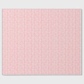Zomer Stof Roze Blush Roze Strepen Cadeaupapier (Vlak)