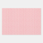 Zomer Stof Roze Blush Roze Strepen Inpakpapier Vel (Voorkant 3)