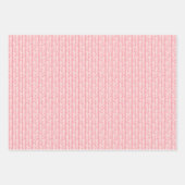 Zomer Stof Roze Blush Roze Strepen Inpakpapier Vel (Voorkant 2)