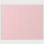 Zomer Stoffig Roos Blush Roze Witte Zigzag Stripes Cadeaupapier (Vlak)