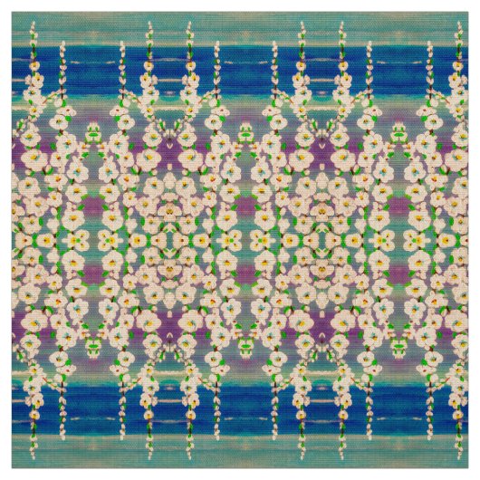 Zomer Stokrozen Stof (Swatch)