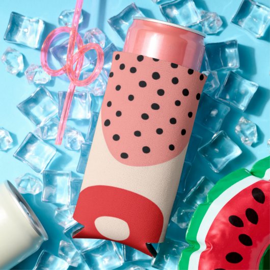 Zomer Strand Abstract Patroon Kleurrijke Regenboog Seltzer Blikjeskoeler (Insitu Zomer)