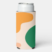 Zomer Strand Abstract Patroon Kleurrijke Regenboog Seltzer Blikjeskoeler (Seltzer Achterkant)